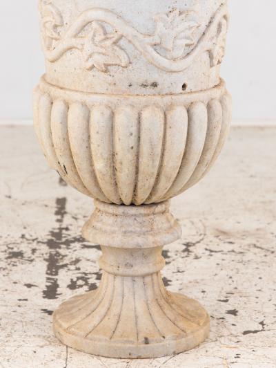 Carved Neoclassical Marble Urn Italy Early 20th C 