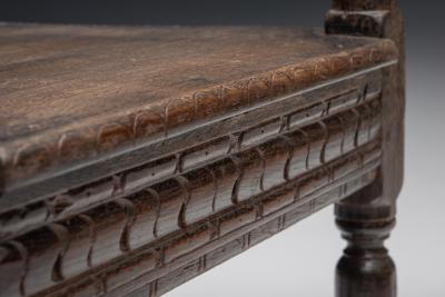 Carved Oak Armchair England 17th Century