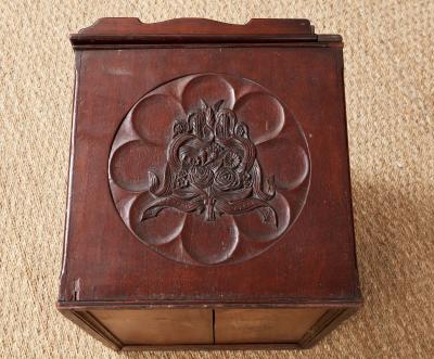 Carved Panel Box Cocktail Table