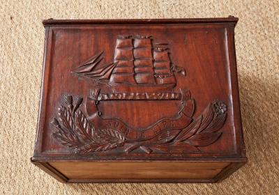 Carved Panel Box Cocktail Table