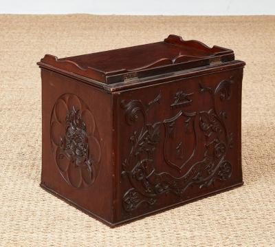 Carved Panel Box Cocktail Table