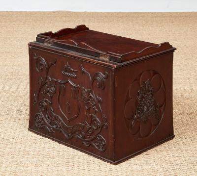 Carved Panel Box Cocktail Table