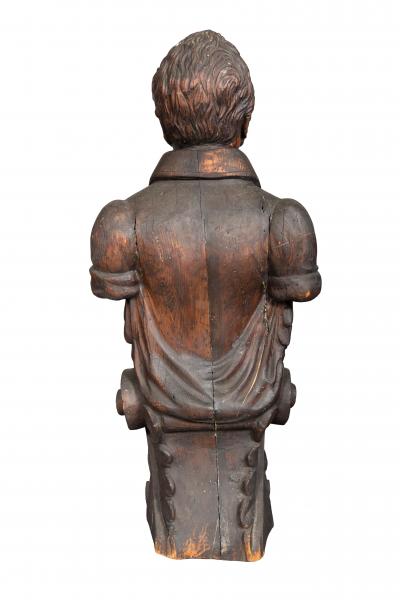 Carved Pine Ship Figurehead Of Admiral David Farragut