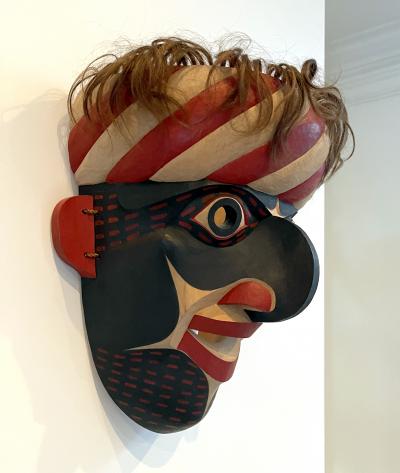 Carved Tribal Mask from Pacific Northwest Coast by David Frankel