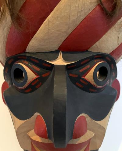 Carved Tribal Mask from Pacific Northwest Coast by David Frankel