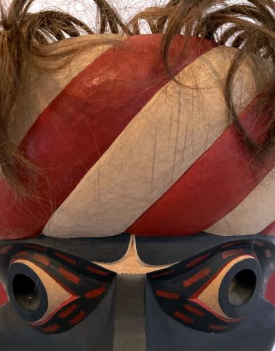 Carved Tribal Mask from Pacific Northwest Coast by David Frankel