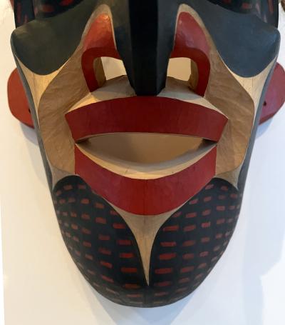 Carved Tribal Mask from Pacific Northwest Coast by David Frankel