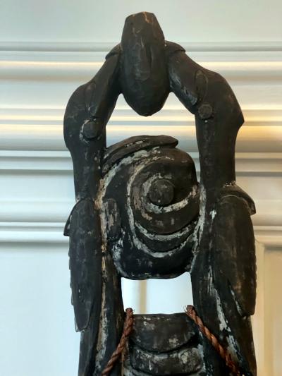 Carved Wood Hook Figure Papua New Guinea
