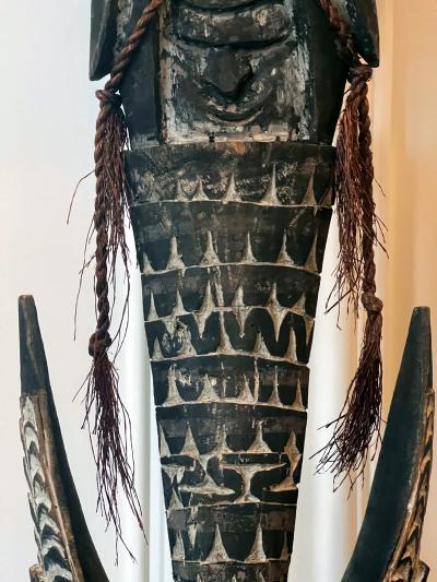 Carved Wood Hook Figure Papua New Guinea