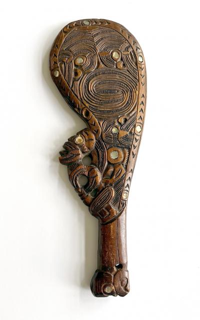 Carved Wood M ori Wahaika Club New Zeland