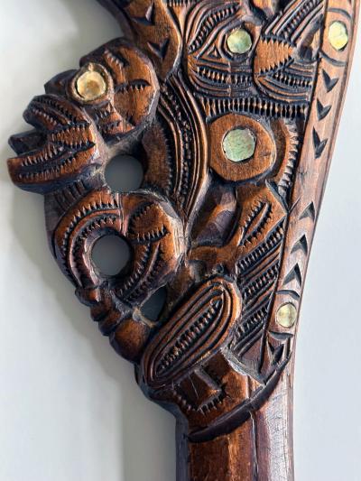 Carved Wood M ori Wahaika Club New Zeland
