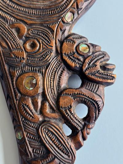 Carved Wood M ori Wahaika Club New Zeland