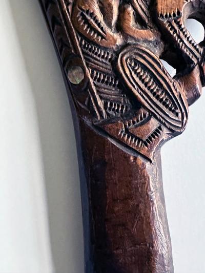 Carved Wood M ori Wahaika Club New Zeland