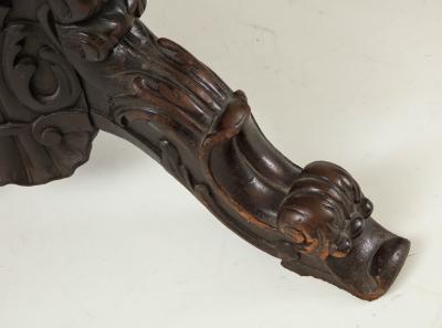 Carved and Ebonized Anglo Indian Center Table