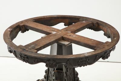 Carved and Ebonized Anglo Indian Center Table