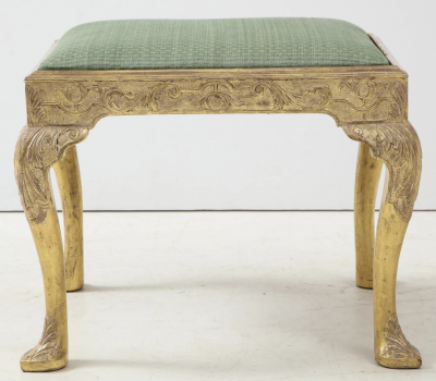 Carved and gilded stool circa 1740 