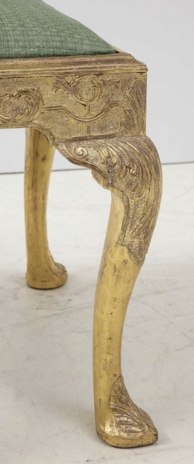 Carved and gilded stool circa 1740 