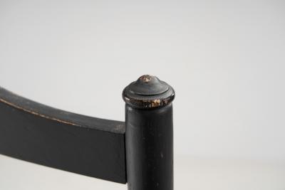 Carver Ladderback Chairs with Leather Seats Europe early 20th century