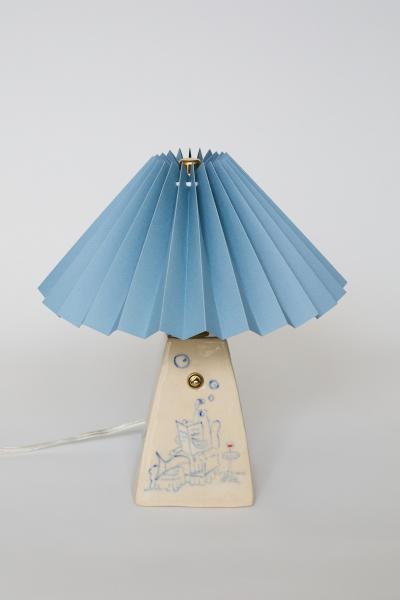 Cassie Nozil Fish Dad Ceramic Lamp by Cassie Nozil 2026