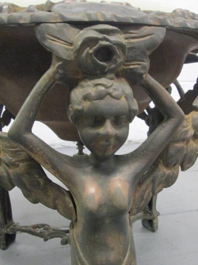 Cast Bronze Coffee Table with an Illuminating Alabaster Top