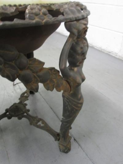 Cast Bronze Coffee Table with an Illuminating Alabaster Top