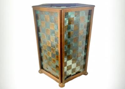 Cast Glass Bronze Op Art 54 Dining Table CA Studio 1980s