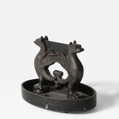 Cast Iron George IV Boot Scraper England 19th C