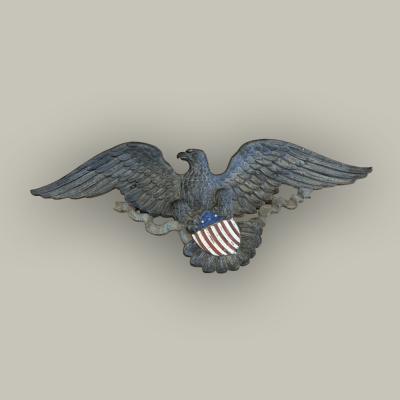 Cast Metal Eagle Plaque