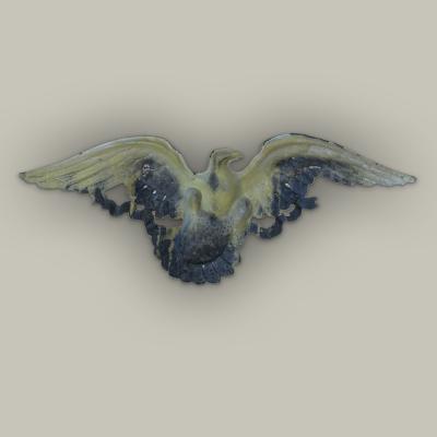 Cast Metal Eagle Plaque