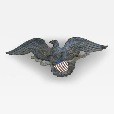 Cast Metal Eagle Plaque