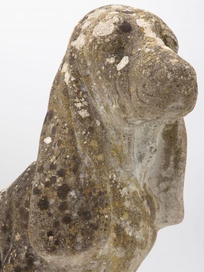 Cast Stone Blood Hound Dog Garden Ornament