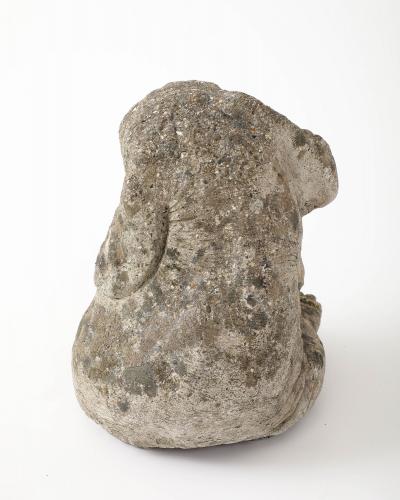 Cast Stone Elephant Garden Statue France Mid 20th C 