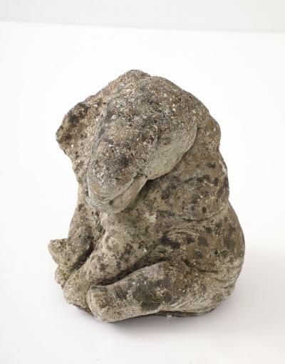 Cast Stone Elephant Garden Statue France Mid 20th C 