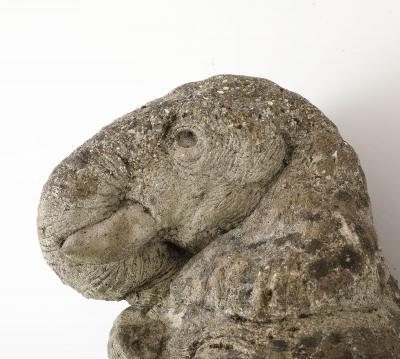 Cast Stone Elephant Garden Statue France Mid 20th C 