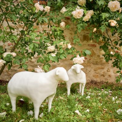 Catherine Blanc LULU JUNIOR Pair of sheep garden sculptures