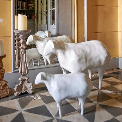Catherine Blanc LULU JUNIOR Pair of sheep garden sculptures
