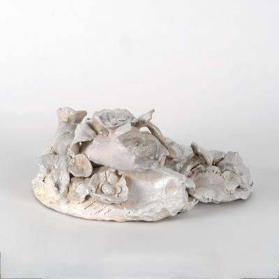 Catherine Blanc UNDERGROWTH White glazed stoneware centerpiece