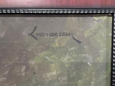 Catteau Boch Gazelle Vase with Unique Matching Painting Belgium Art Deco