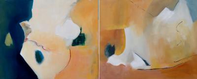 Cecilia Arrospide CONTRASTES Diptych