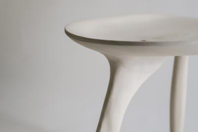 Cedric Breisacher French Contemporary Hand Sculpted Wooden Stool
