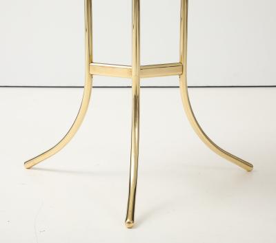Cedric Hartman Cedric Hartman Brass And Carrara Marble Side Table