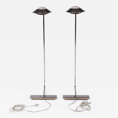 Cedric Hartman Cedric Hartman Mid Century Chrome Floor Lamps Pair