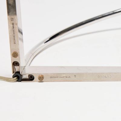 Cedric Hartman Cedric Hartman Pair of Stainless Steel and Chrome Table Lamps 1970 c 
