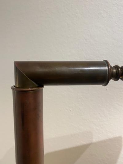 Cedric Hartman MODERNIST PAIR OF TELESCOPING BRASS FLOOR LAMPS IN THE MANNER OF CEDRIC HARTMAN