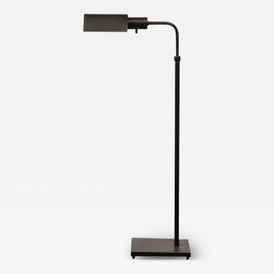 Cedric Hartman Mid Century Adjustable Floor Lamp in Oil Rubbed Bronze Manner of Cedric Hartman