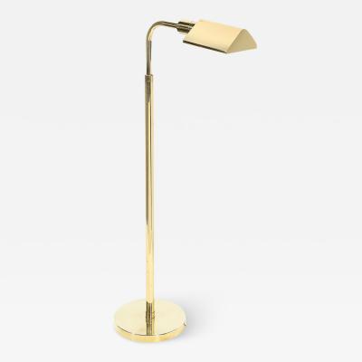 Cedric Hartman Mid Century Adjustable Height Floor Lamp in Polished Brass by Cedric Hartman