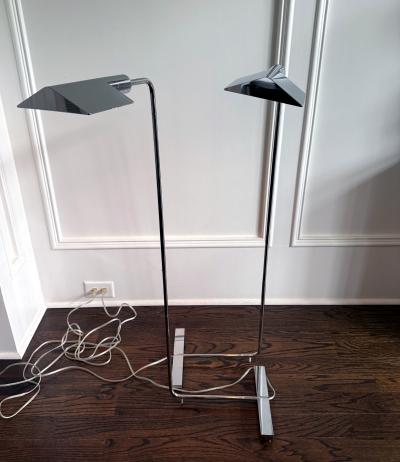 Cedric Hartman Pair Of Adjustable IUWV Floor Lamps by Cedric Hartman
