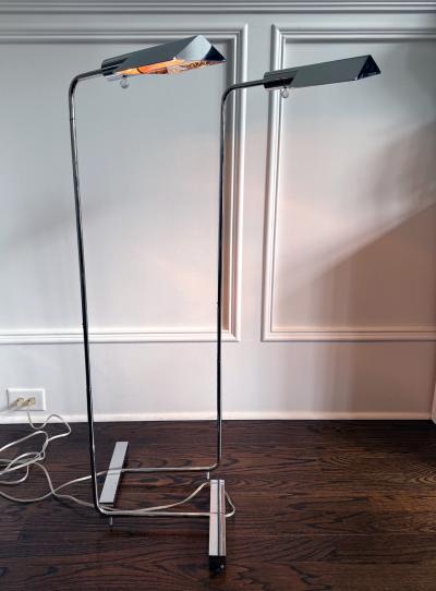 Cedric Hartman Pair Of Adjustable IUWV Floor Lamps by Cedric Hartman