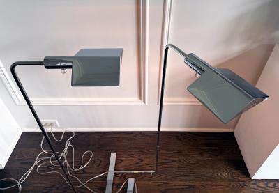 Cedric Hartman Pair Of Adjustable IUWV Floor Lamps by Cedric Hartman