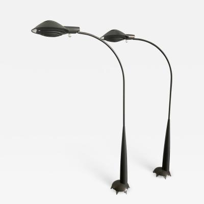 Cedric Hartman Pair of Bronze Floor Lamps by Cedric Hartman